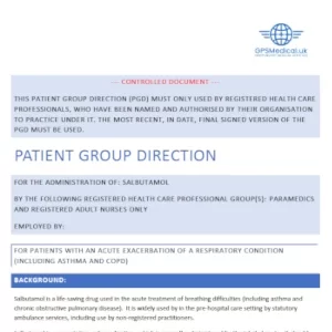 Salbutamol PGD